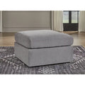 Dark Gray Oversized Accent Ottoman