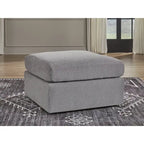 Dark Gray Oversized Accent Ottoman