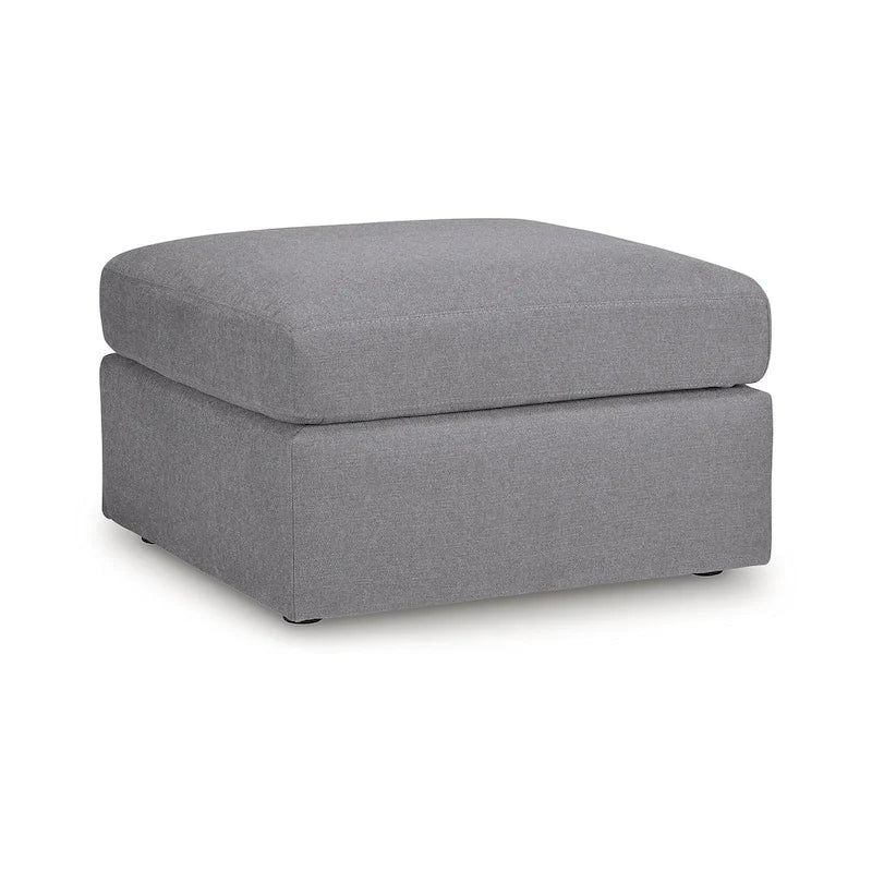 Dark Gray Oversized Accent Ottoman