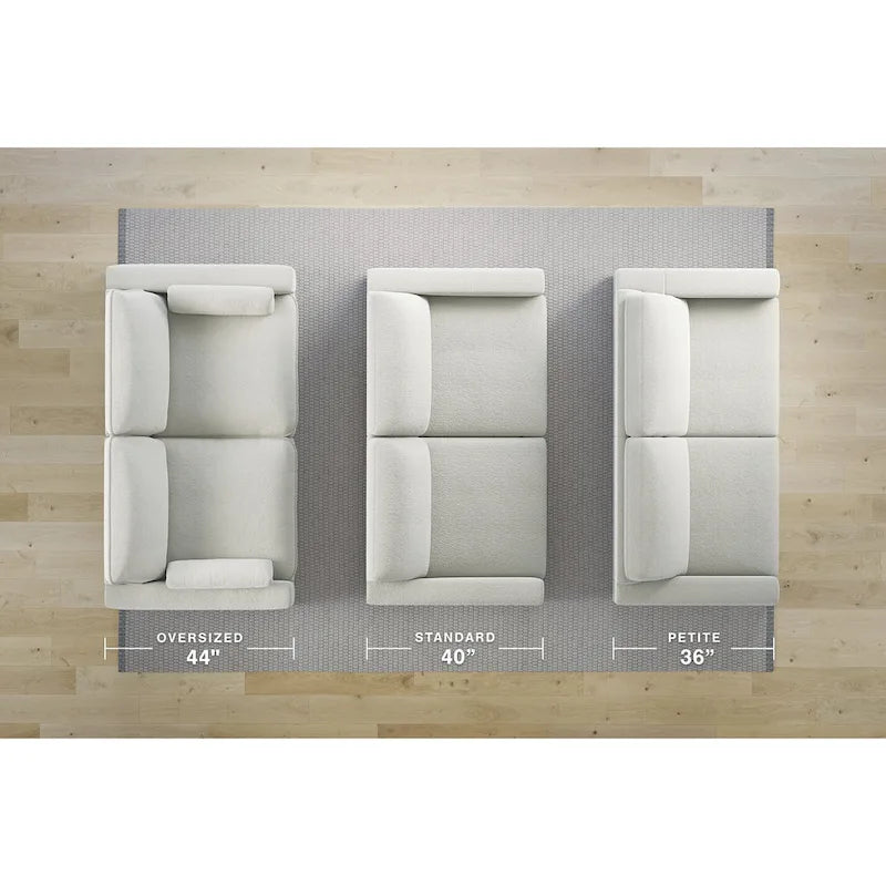 Dark Gray Oversized Accent Ottoman