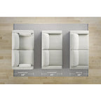 Dark Gray Oversized Accent Ottoman