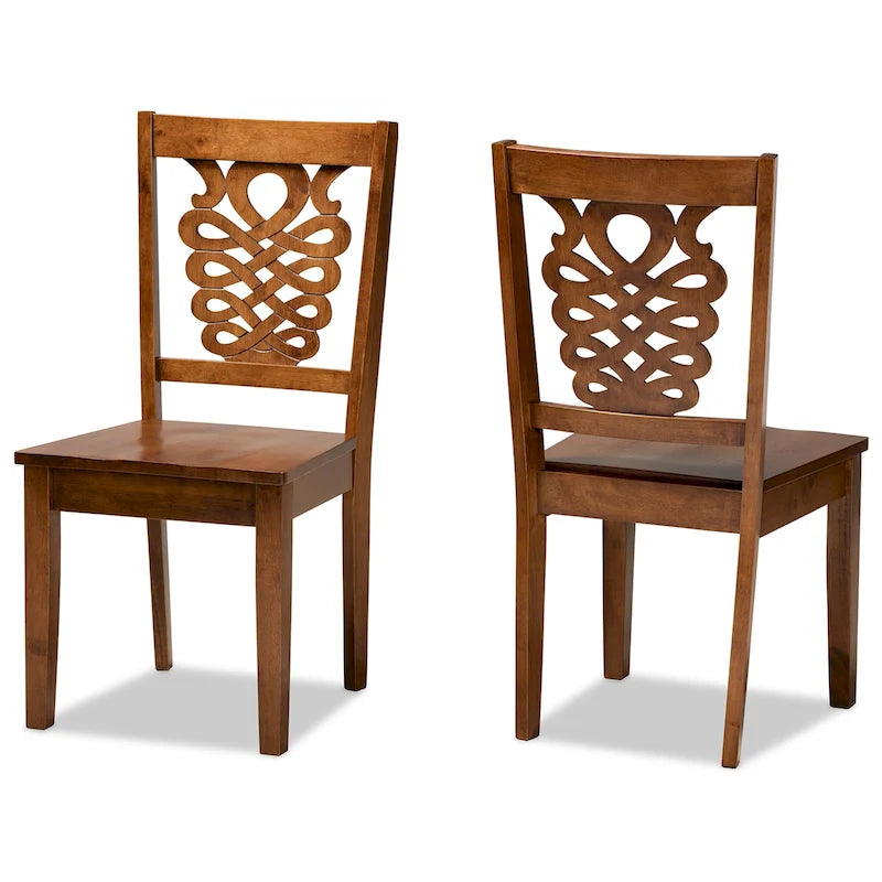 Modern and Contemporary Transitional 2-Piece Dining Chair Set