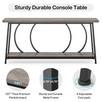 70.9 Inch Console Table with Storage Extra Long Narrow Sofa Couch Console Table