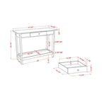 Transitional Rubberwood 4-Piece Open-Shelf Coffee Table Set with Drawer