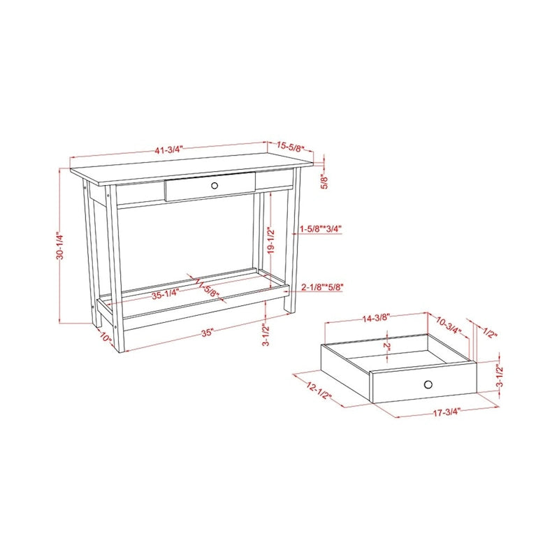 Transitional Rubberwood 4-Piece Open-Shelf Coffee Table Set with Drawer