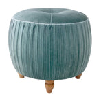Small Velvet Round Footstool