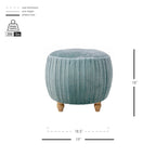 Small Velvet Round Footstool
