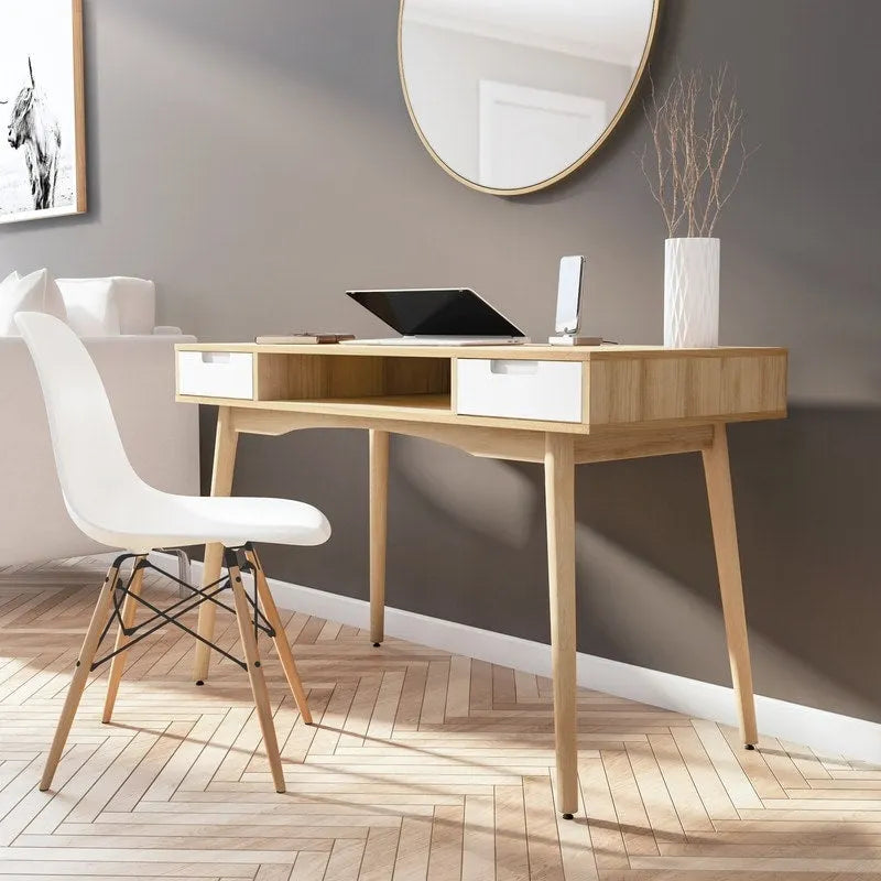 Mid-century Ash Wood Desk
