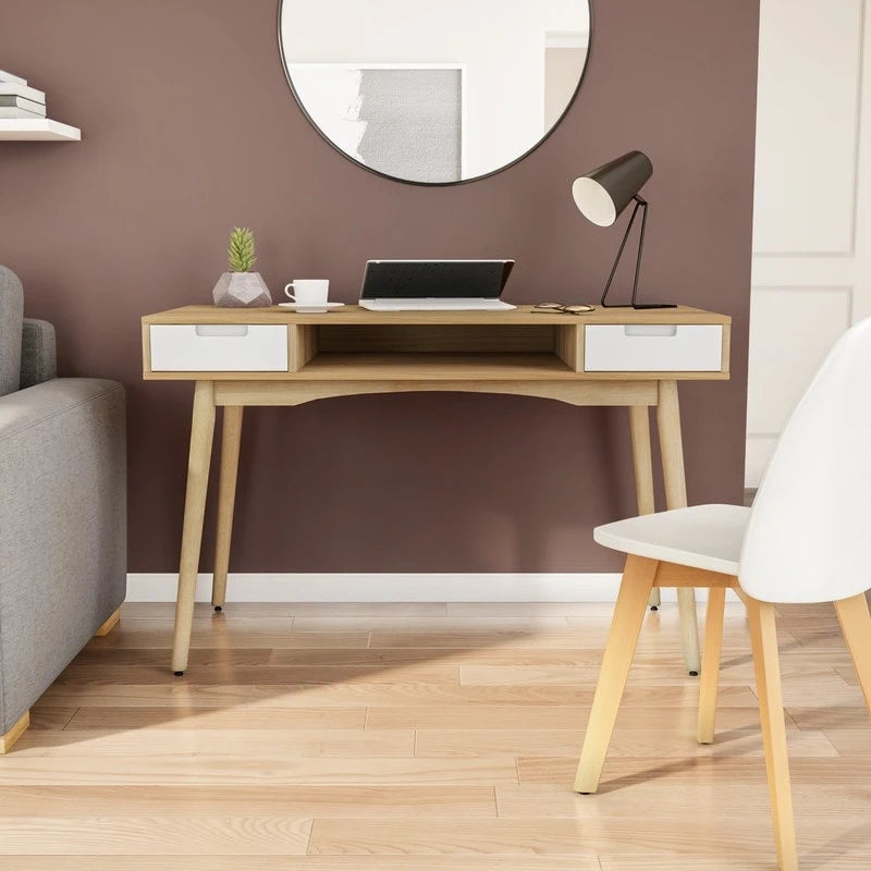 Mid-century Ash Wood Desk