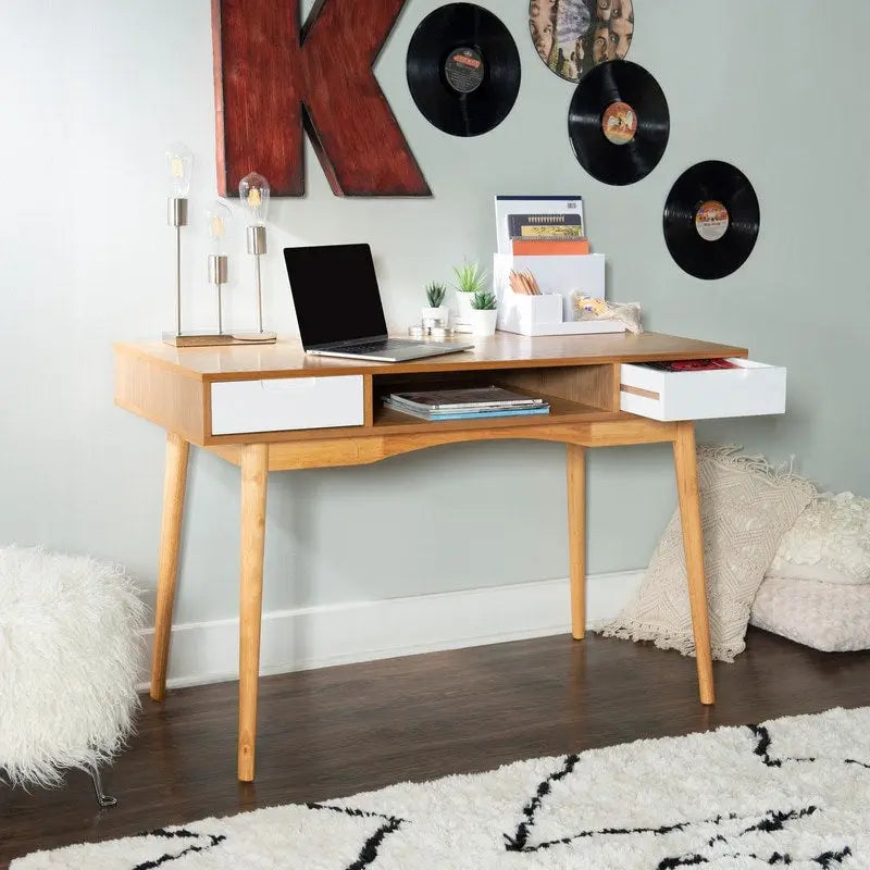 Mid-century Ash Wood Desk