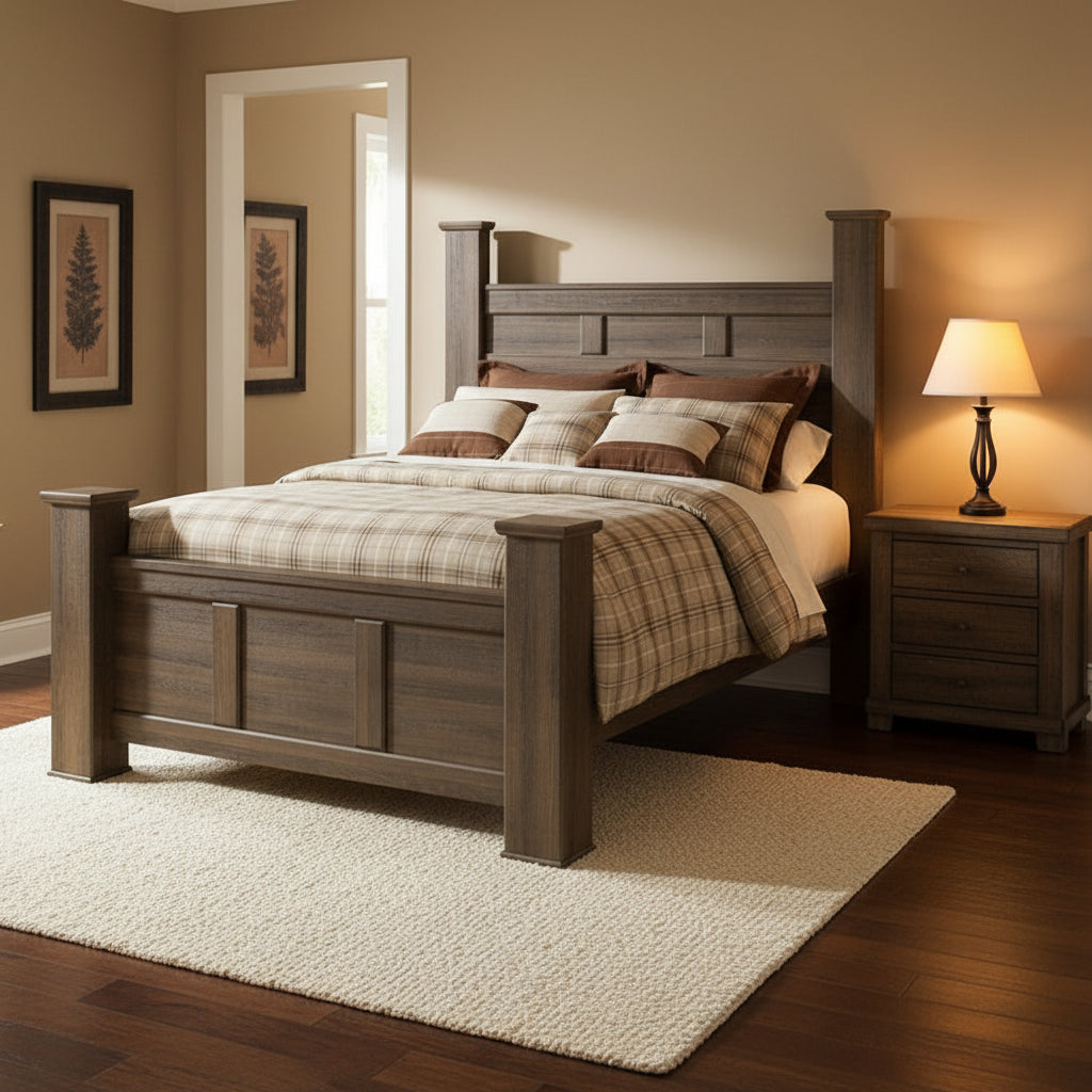 Dark Brown Poster Bed