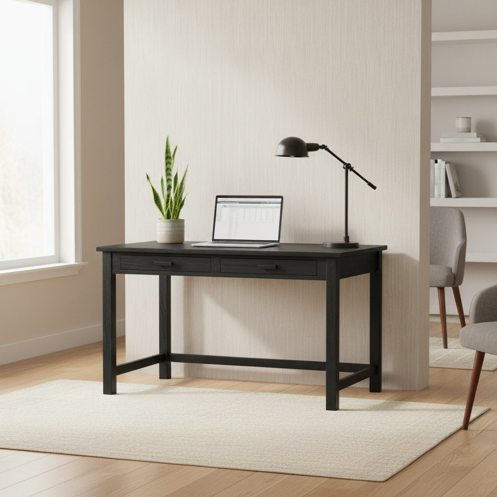 Work Desk with Concealed Side Drawer