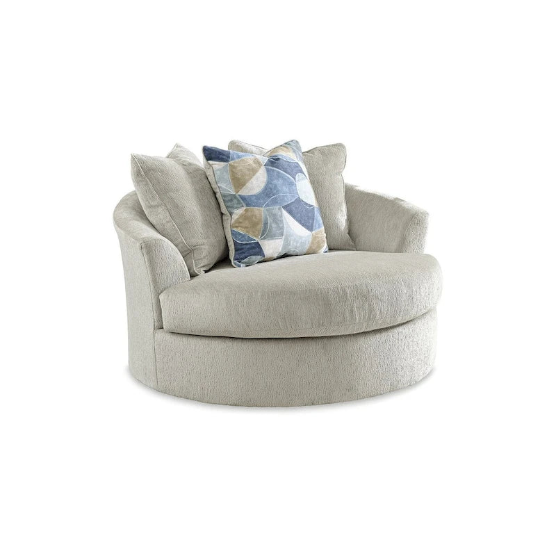 Extra-Large Swivel Lounge Chair — Width 56 x Depth 55 x Height 35