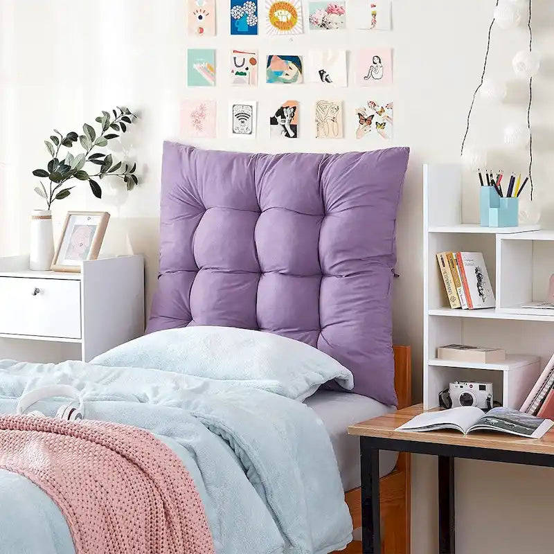 Single Tufted Pillow-Style Headboard — Multiple Colors Available