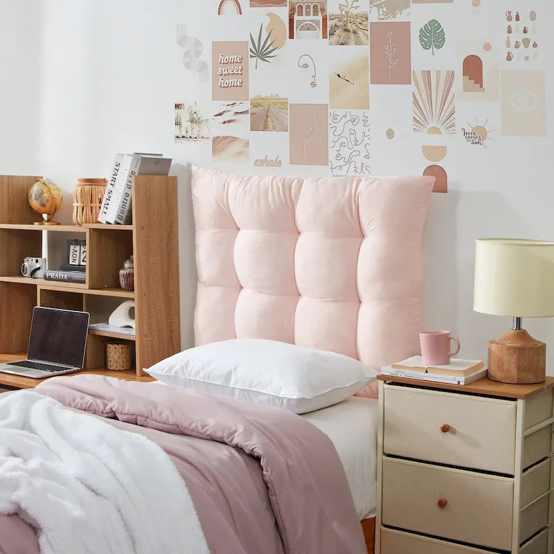 Single Tufted Pillow-Style Headboard — Multiple Colors Available