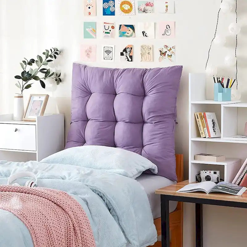 Single Tufted Pillow-Style Headboard — Multiple Colors Available