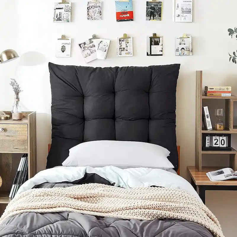 Single Tufted Pillow-Style Headboard — Multiple Colors Available