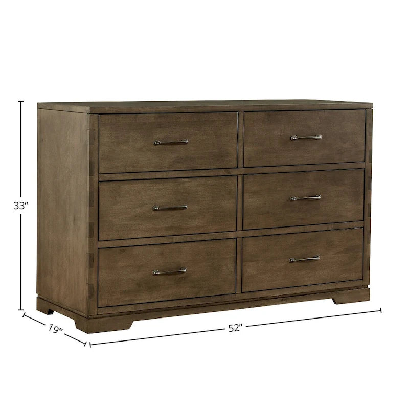 6-Drawer Dresser, Graphite